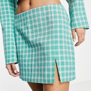 New with tags Miss Selfridge plaid mini skirt